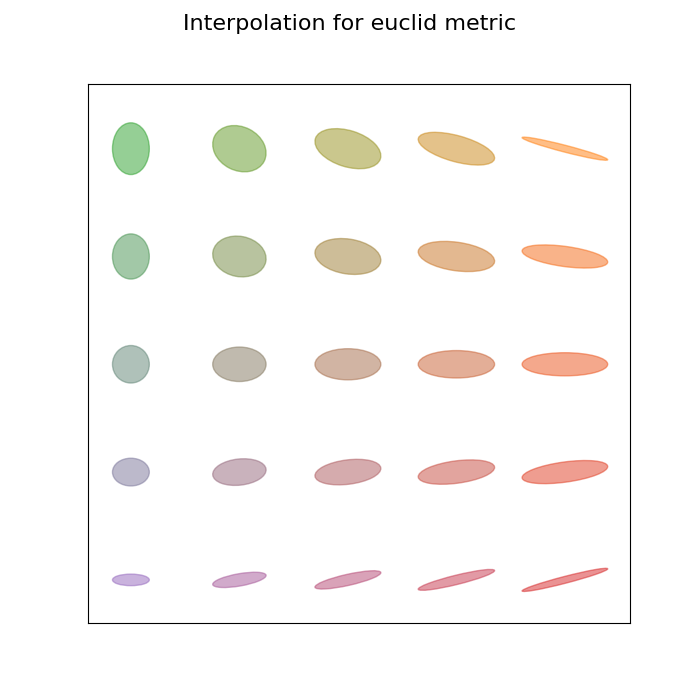 Interpolation for euclid metric
